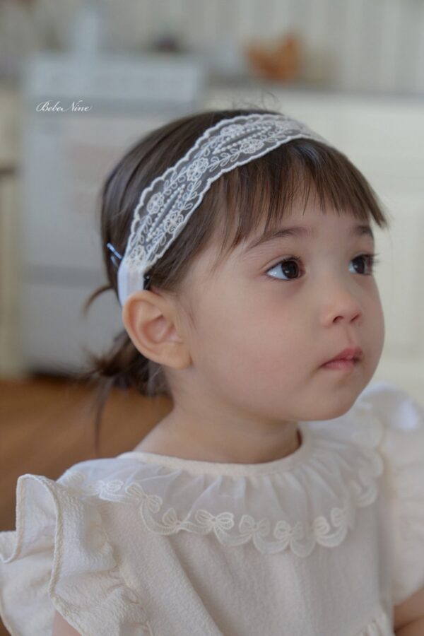 26SS 韓國童裝 蕾絲小花髮帶