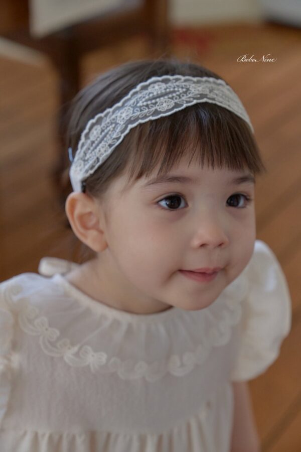 26SS 韓國童裝 蕾絲小花髮帶