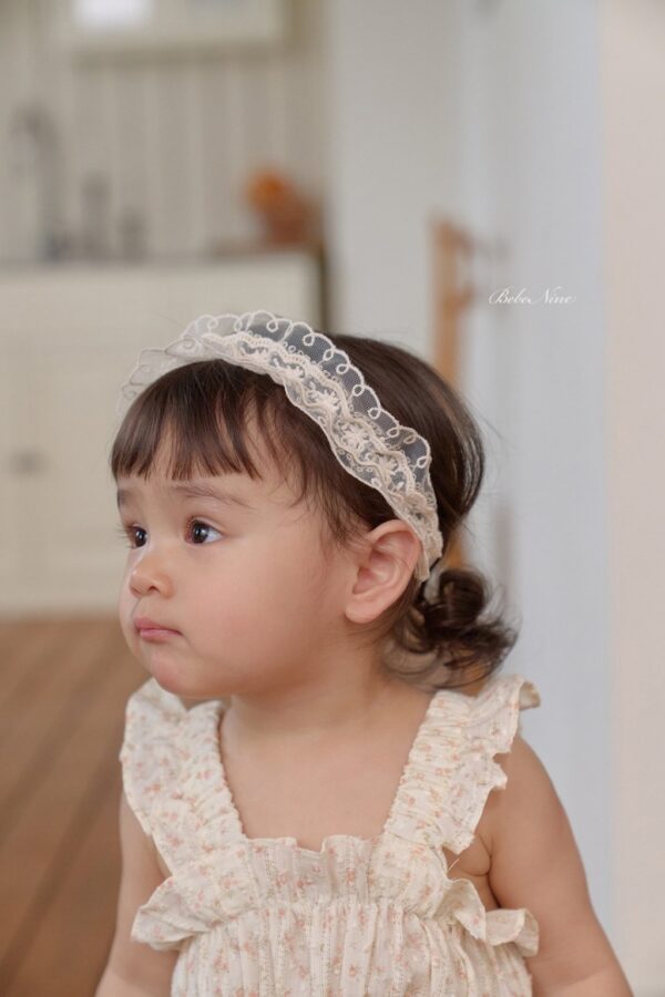 26SS 韓國童裝 蕾絲小花髮帶