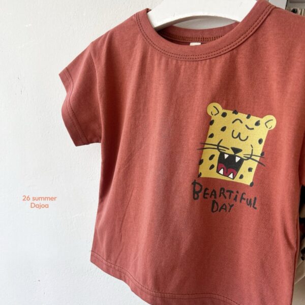 26SS 韓國童裝 獵豹短袖上下套裝