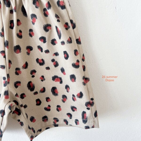 26SS 韓國童裝 獵豹短袖上下套裝