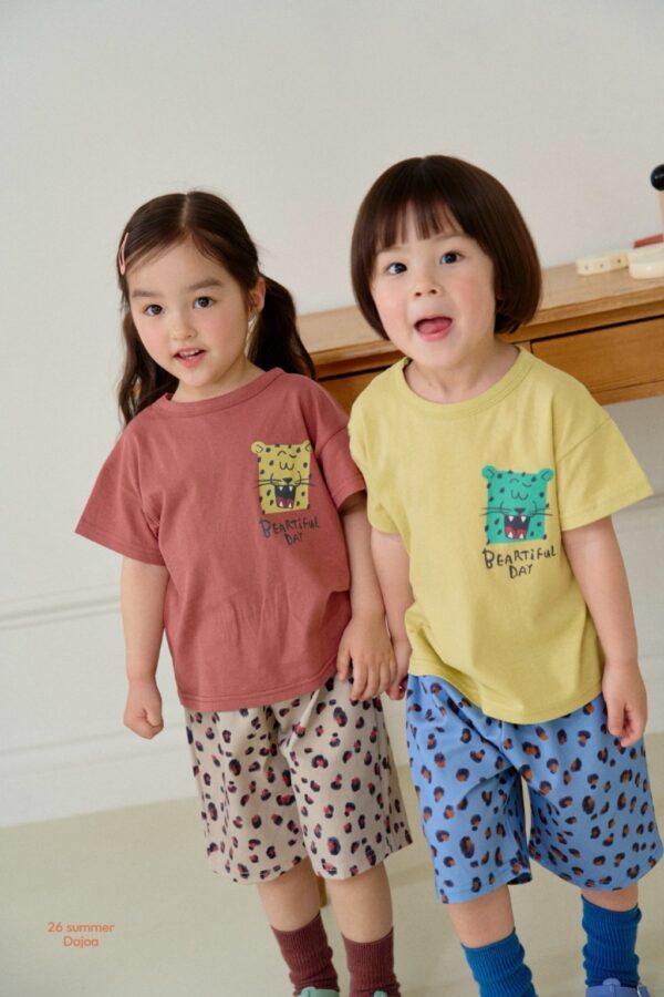 26SS 韓國童裝 獵豹短袖上下套裝