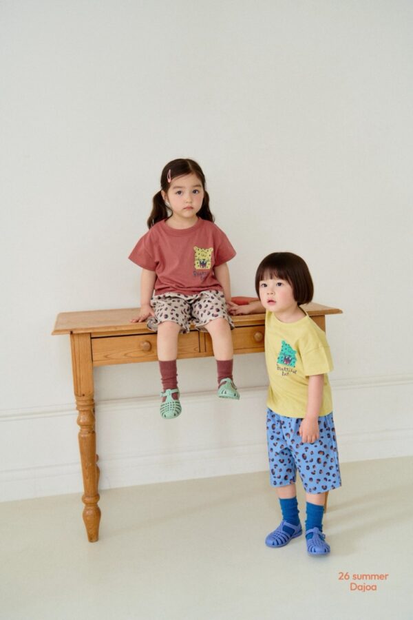 26SS 韓國童裝 獵豹短袖上下套裝