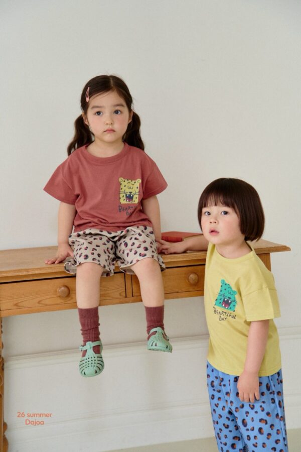 26SS 韓國童裝 獵豹短袖上下套裝