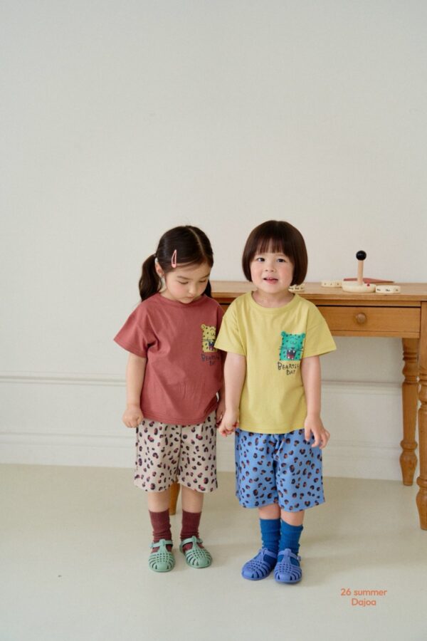 26SS 韓國童裝 獵豹短袖上下套裝