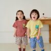 26SS 韓國童裝 獵豹短袖上下套裝