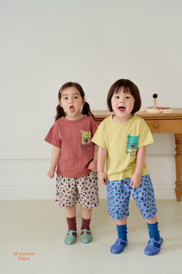 26SS 韓國童裝 獵豹短袖上下套裝