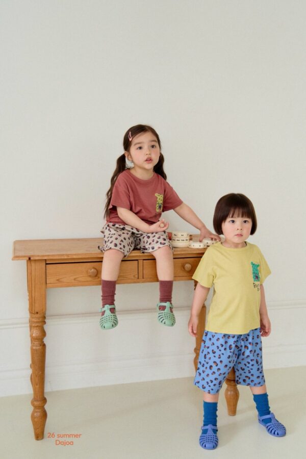 26SS 韓國童裝 獵豹短袖上下套裝