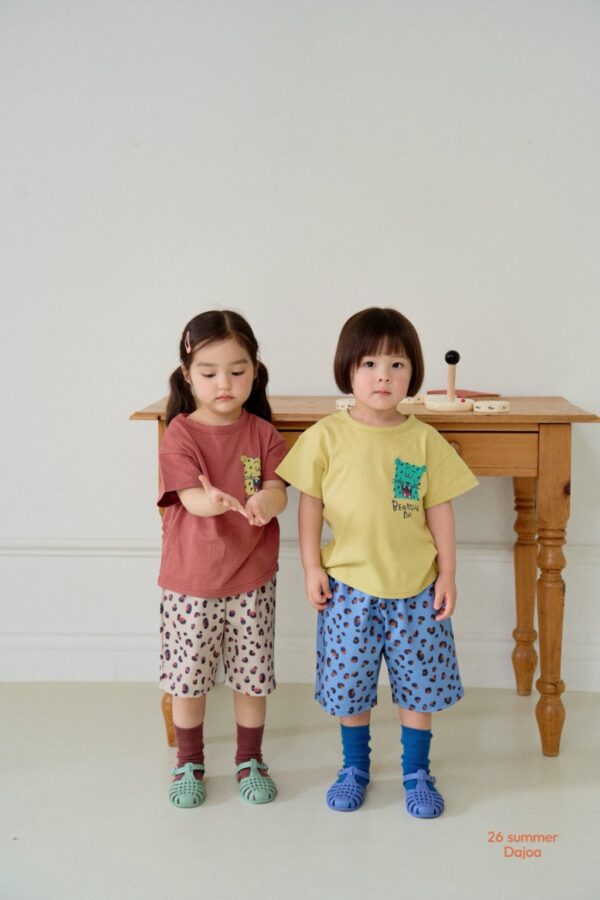 26SS 韓國童裝 獵豹短袖上下套裝