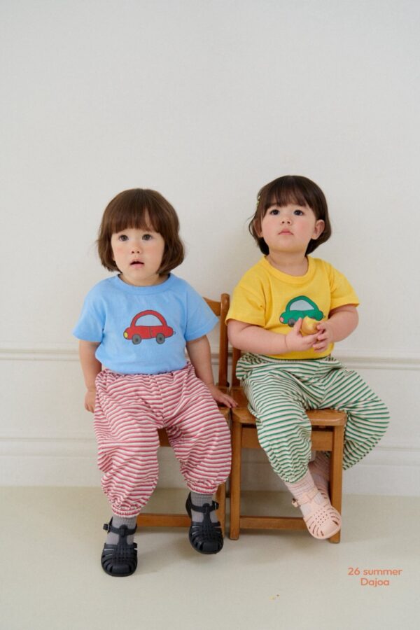 26SS 韓國童裝 小汽車短袖上衣長褲上下套裝