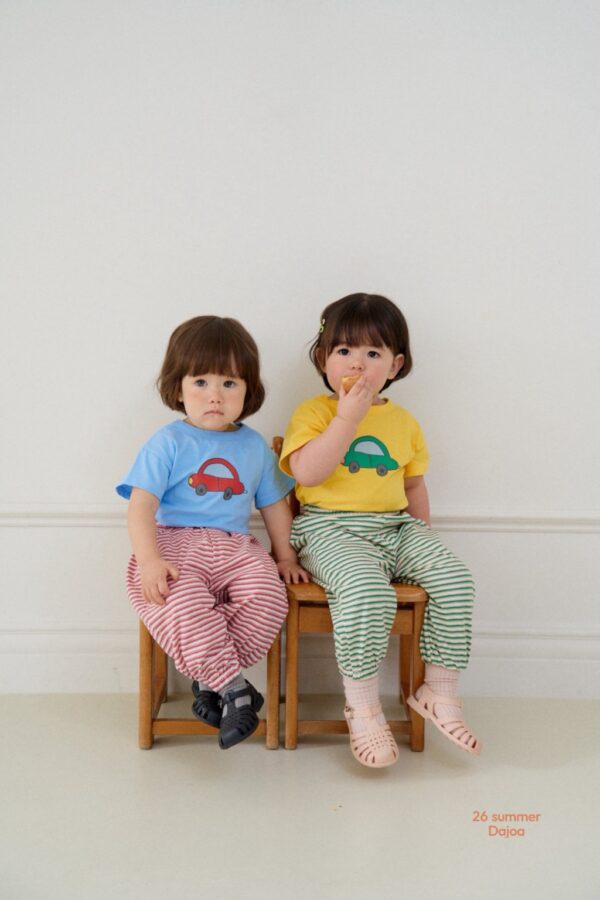 26SS 韓國童裝 小汽車短袖上衣長褲上下套裝