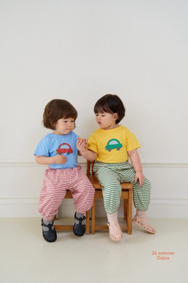 26SS 韓國童裝 小汽車短袖上衣長褲上下套裝