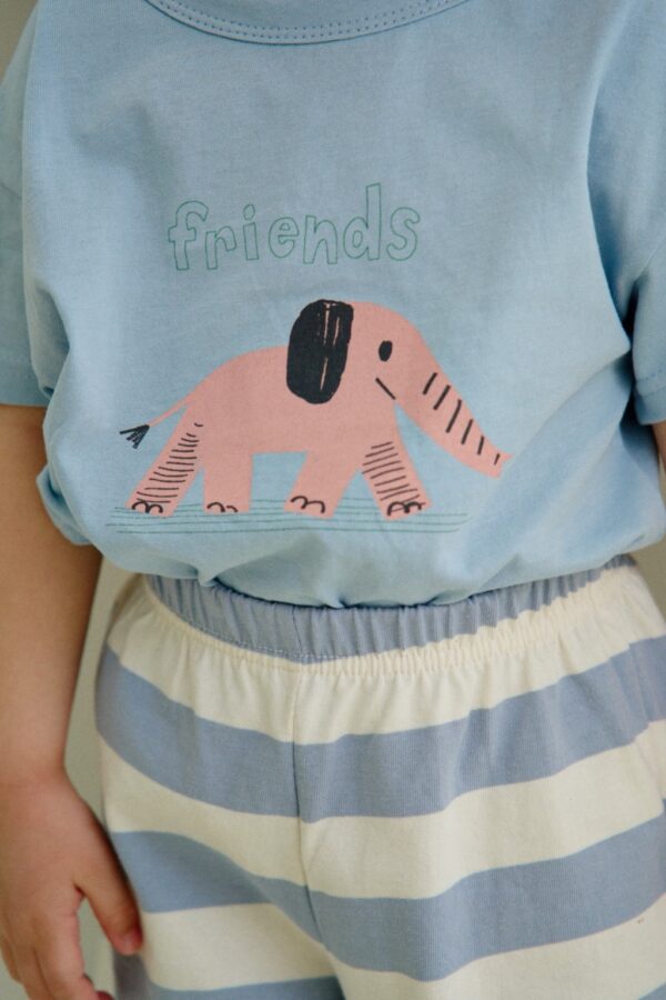 26SS 韓國童裝 小象朋友圓領上下套裝