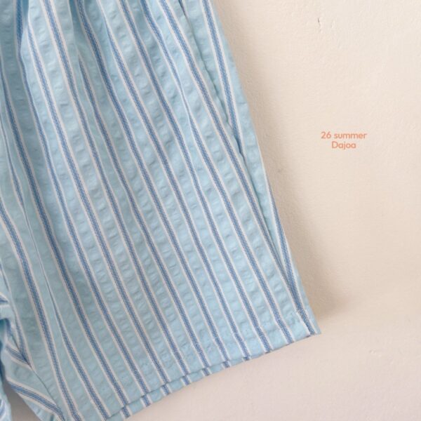 26SS 韓國童裝 小鳥上衣直條紋褲套裝