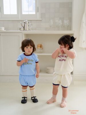 DM_20260406104328_006 26SS 韓國童裝 鬆餅格紋包邊撞色套裝