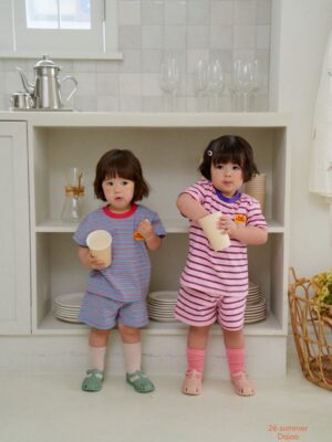 DM_20260406111217_002 26SS 韓國童裝 橫條紋包邊領套裝